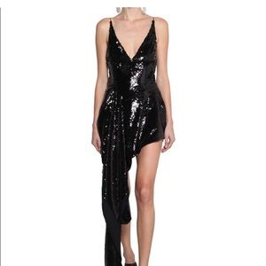 16Arlington sequin asymmetrical dress